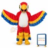 Red Parrot with Lace Tail Mascot Adult Costume Free Shipping