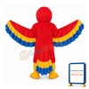 Red Parrot with Lace Tail Mascot Adult Costume