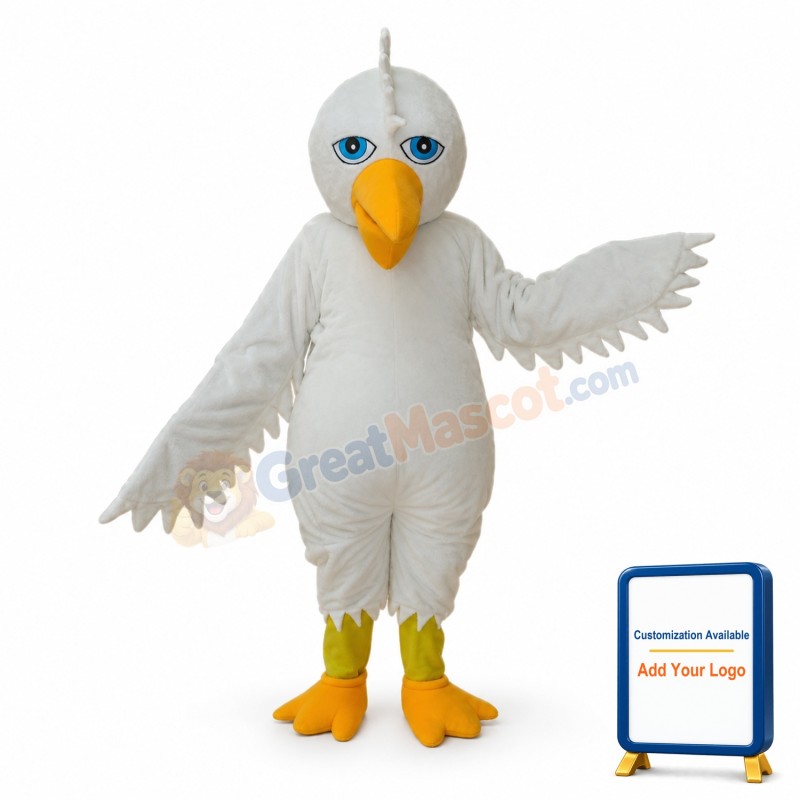 White Eagle Mascot Adult Costume