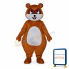 Cute Yellow Brown Civet Cat Mascot Costume