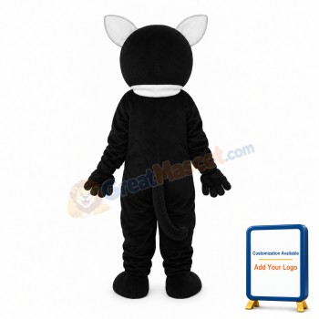 Little Black Cat Mascot Adult Costume