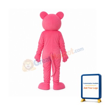 Pink Cat Mascot Adult Costume