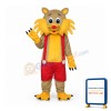 Yellow Face Cat Adult Mascot Costume