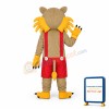 Yellow Face Cat Adult Mascot Costume