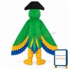 Green Pirate Parrot Mascot Adult Costume