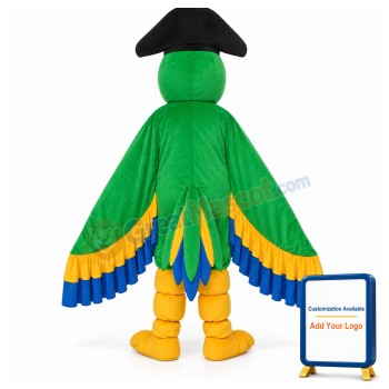 Green Pirate Parrot Mascot Adult Costume