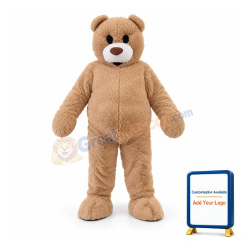 Likable Plush Teddy Bear Mascot Lightweight Costume