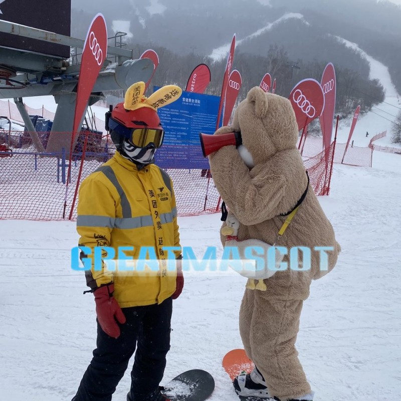 Likable Plush Teddy Bear Mascot Lightweight Costume