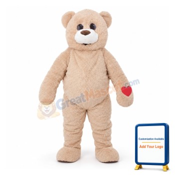 Likable Plush Teddy Bear Mascot Lightweight Costume