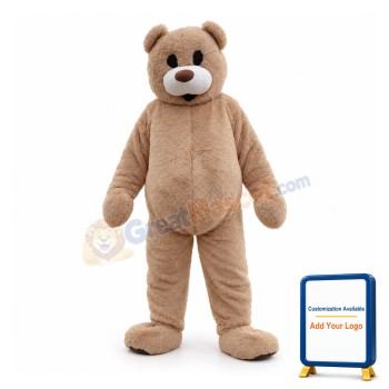 Likable Plush Teddy Bear Mascot Lightweight Costume
