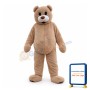 Likable Plush Teddy Bear Mascot Lightweight Costume