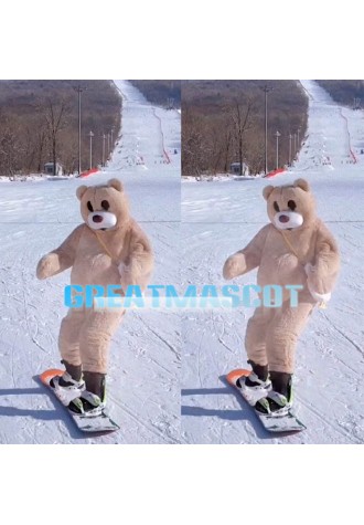 Likable Plush Teddy Bear Mascot Lightweight Costume