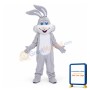 Gray Rabbit Mascot Costume