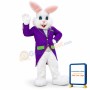 Purple Rabbit Mascot Costume