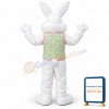 White Vest Rabbit Mascot Costume