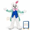 Light Green Rabbit Vest Mascot Costume