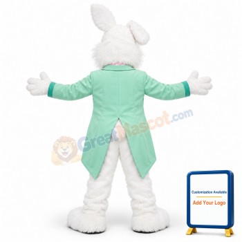 Light Green Rabbit Vest Mascot Costume