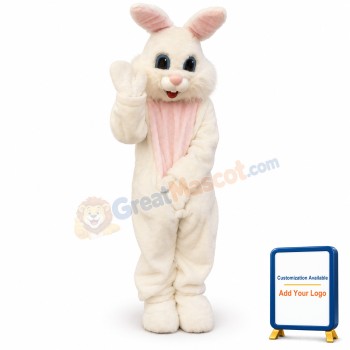 Cute White Rabbit Mascot Costume