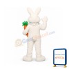 Happy White Rabbit Mascot Costume