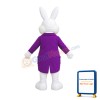 Purple Wendell Easter Bunny Mascot Costume