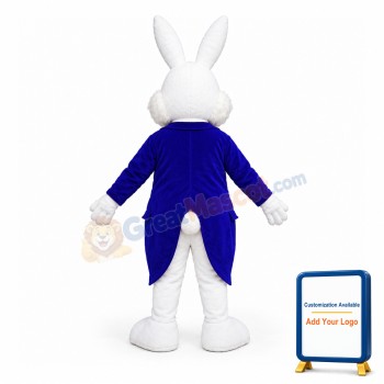 Blue Wendell Easter Bunny Mascot Costume