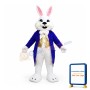 Blue Wendell Easter Bunny Mascot Costume