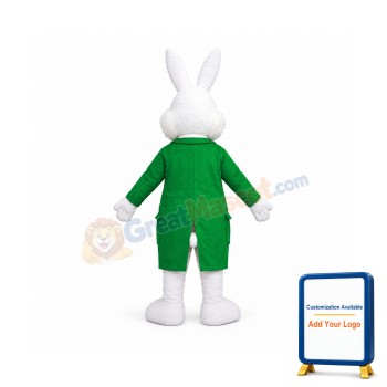 Green Wendell Easter Bunny Mascot Costume