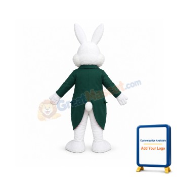 Dark Green Wendell Easter Bunny Mascot Costume