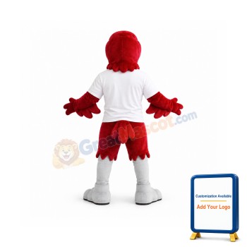 Sport Red Eagle Mascot Costume