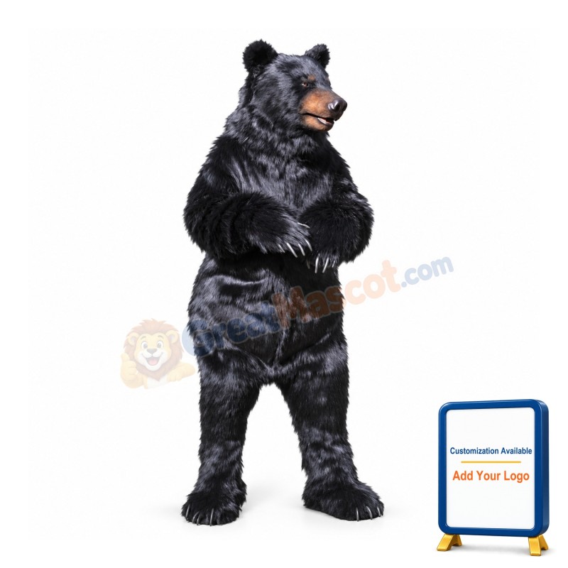 Black Bear Mascot Costume