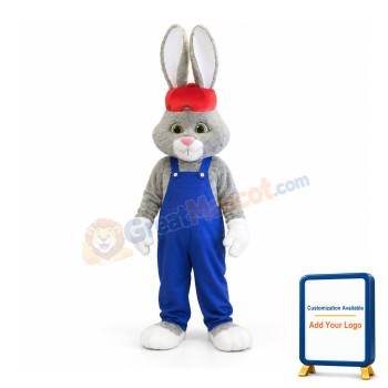 Lovely Blue Rabbit Mascot Costume