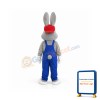 Lovely Blue Rabbit Mascot Costume