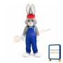 Lovely Blue Rabbit Mascot Costume