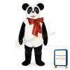 Christmas Panda w-Bow Lightweight Mascot Costume
