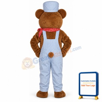 Choo-Choo Bear Lightweight Mascot Costume