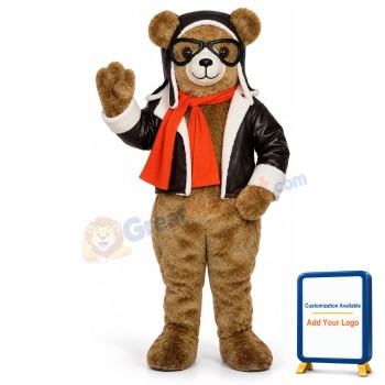 Red Bearon Lightweight Mascot Costume