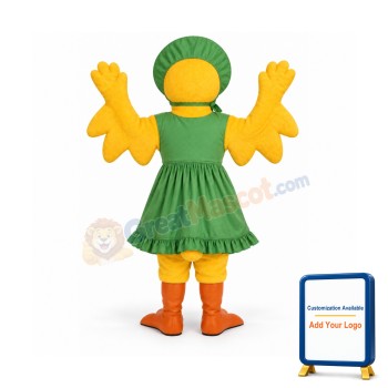 Chickie Chickw-Apron & Hat Lightweight Mascot Costume