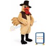 Western Roosterw-HatTie Vest & Boots Lightweight Mascot Costume