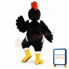 Black Rooster Lightweight Mascot Costume