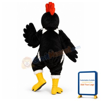 Black Rooster Lightweight Mascot Costume