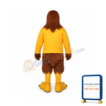 Golden Hawk with Shirt Lightweight Mascot Costume
