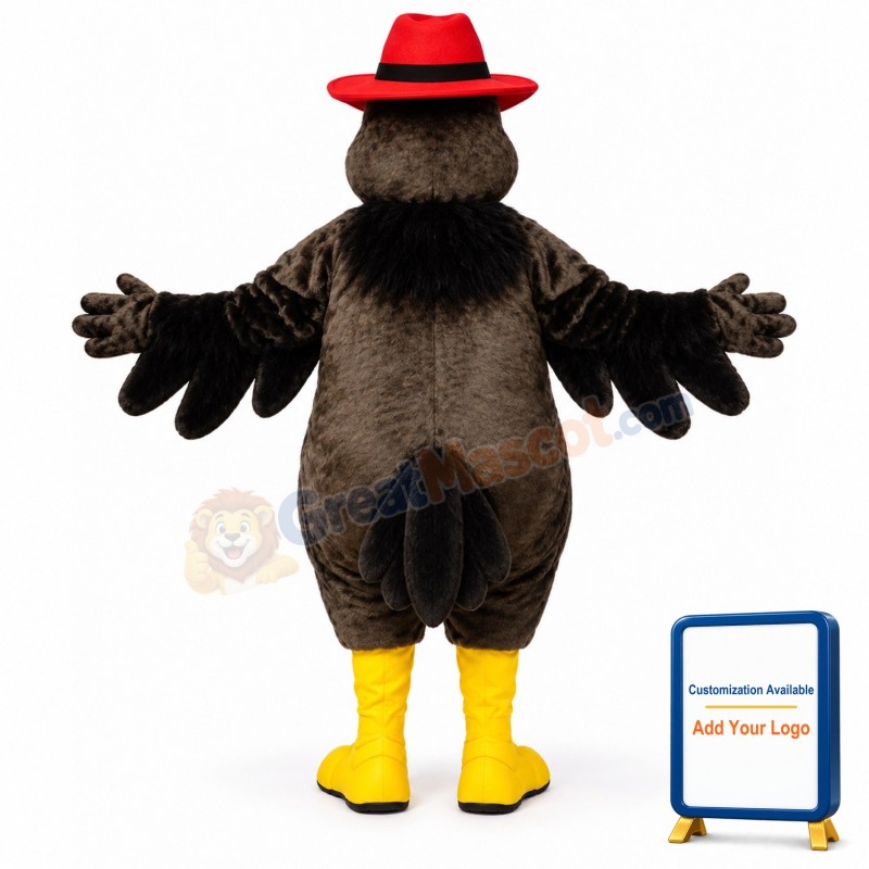 Mr. Crow w Hat Lightweight Mascot Costume