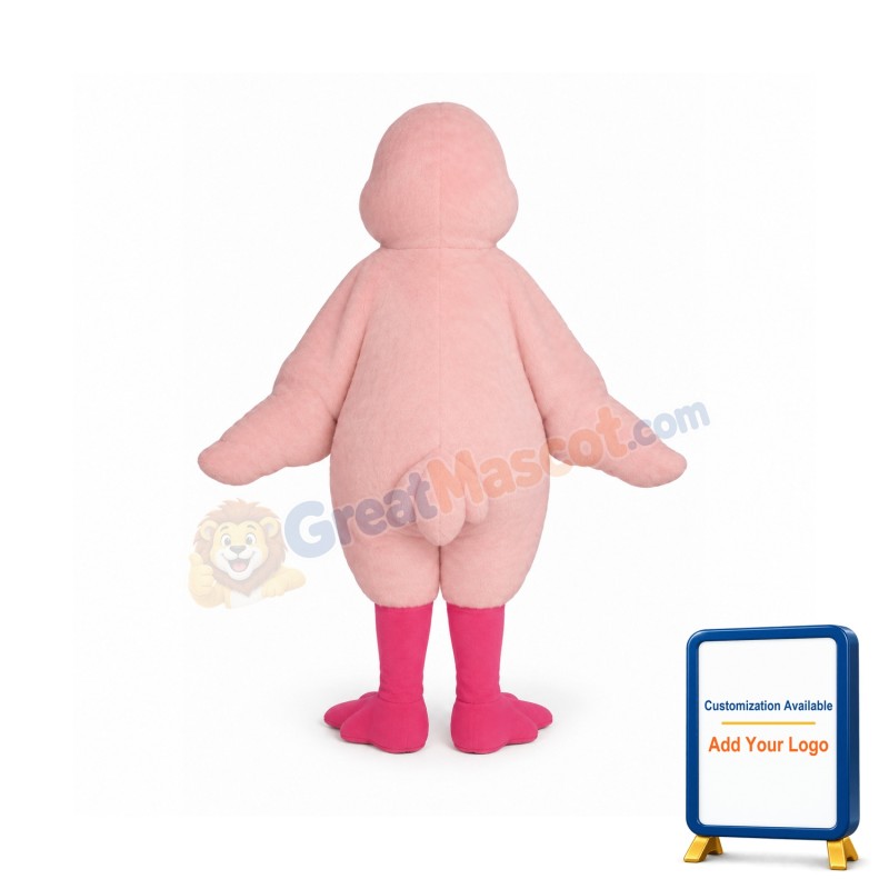 Pink Duckling Lightweight Mascot Costume