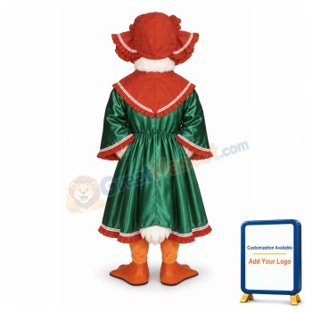 Holiday Goose w-Dress & Hat Lightweight Mascot Costume
