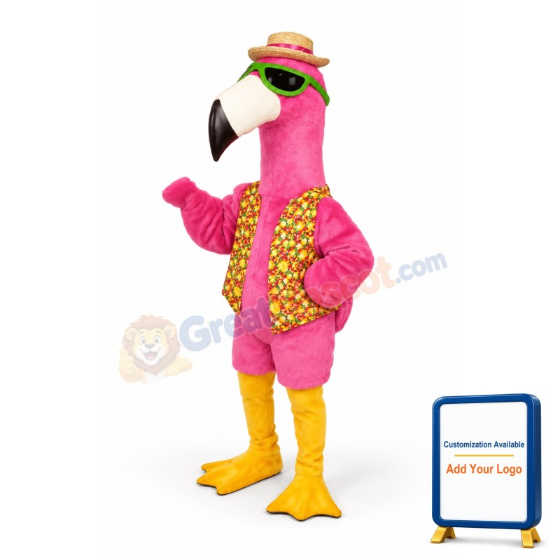 Flippen Flamingo Lightweight Mascot Costume