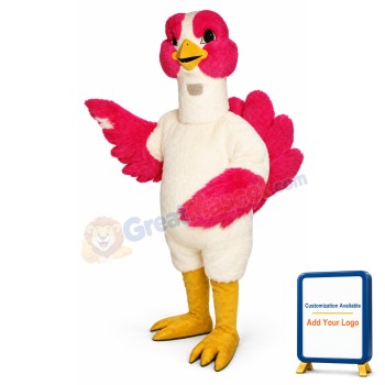 Pink Ostrich Lightweight Mascot Costume