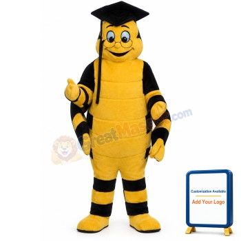 Educated Worm Lightweight Mascot Costume