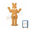 Tan Raleigh Rabbit w-Bow & Fur Colla Lightweight Mascot Costume