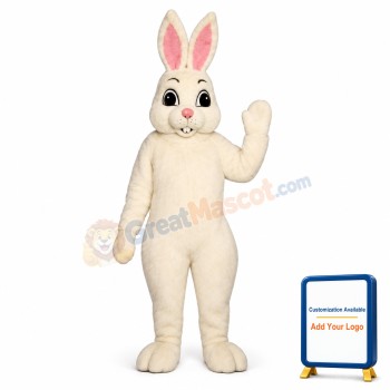 White Bunny Lightweight Mascot Costume