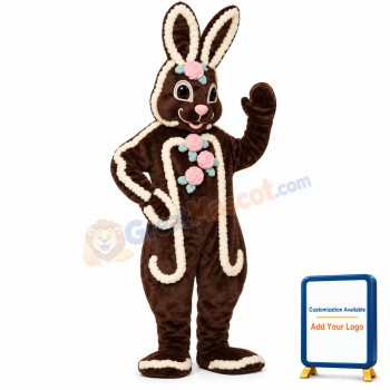 Decorated Chocolate Rabbit Lightweight Mascot Costume